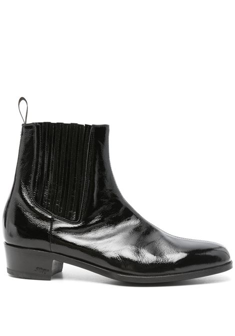 Black patent-finish boots Lidfort Italy - men